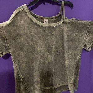 Free people cut out shoulder tee M